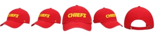 '47 Brand Men's Red Kansas City Chiefs Clean Up Script Adjustable Hat